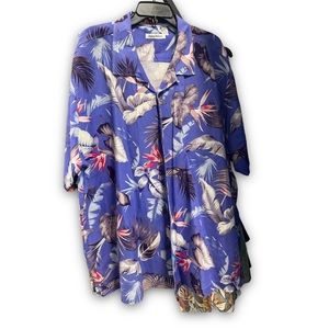 TOMMY BAHAMA BUTTON UP 100% SILK MINT CONDITION 3XL